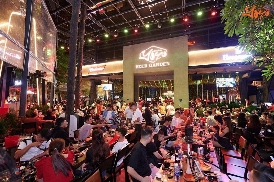 Thiết kế thi công nhà hàng Beer Garden - YOYO Beer Garden  (Hồ Con Rùa) 4