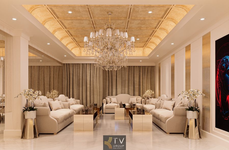 Thiết kế phòng VIP sang trọng với vật liệu cao cấp, trần ánh kim và đèn pha lê tinh xảo. Bố cục bàn tròn trung tâm giúp tăng kết nối giữa khách mời, trong khi ánh sáng Fine-dining tạo nên không khí riêng tư, ấm áp và hiện đại.