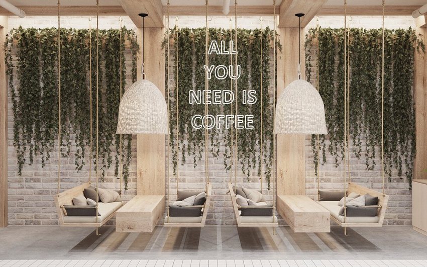Góc cafe ấm cúng với thiết kế tổ kén độc đáo, hòa mình cùng thiên nhiên.