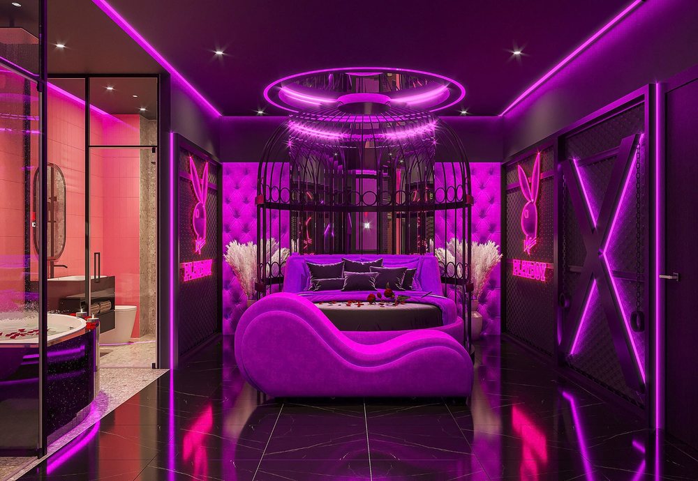 Thiết Kế Phòng Khách Sạn Tình Yêu Playboy | Dự Án Love Hotel KTV Decor