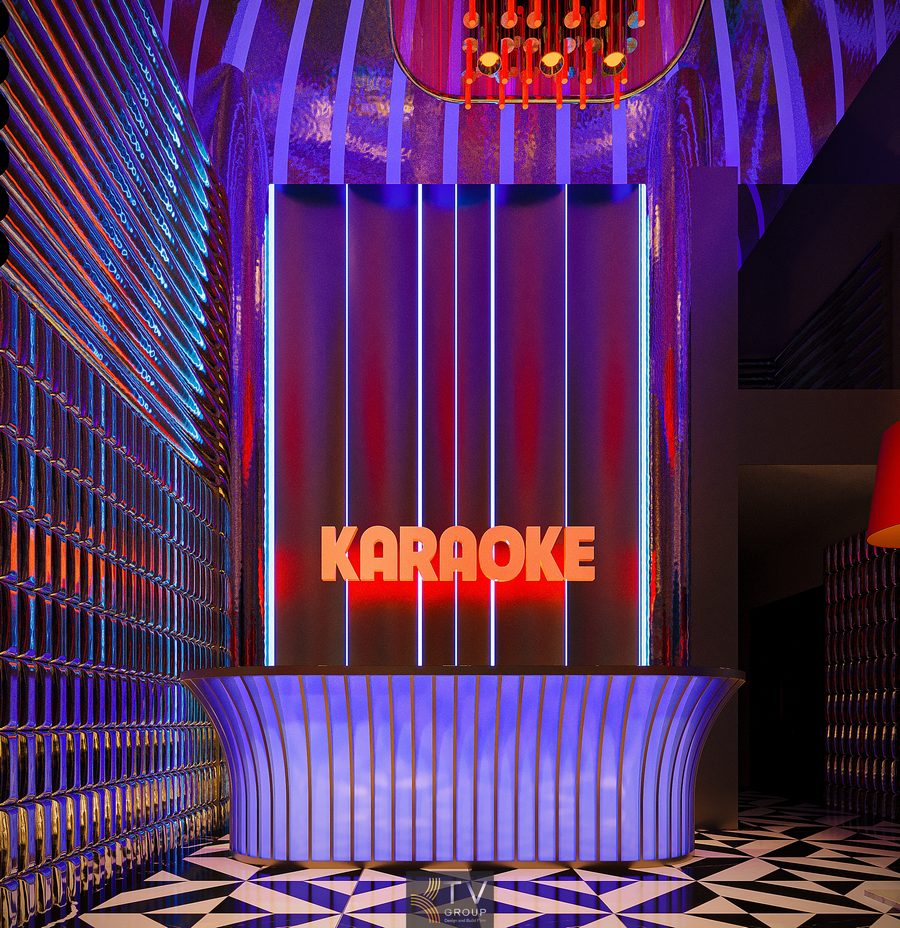 Thiết kế nội thất sảnh karaoke Cần Giờ thi công trọn gói 6