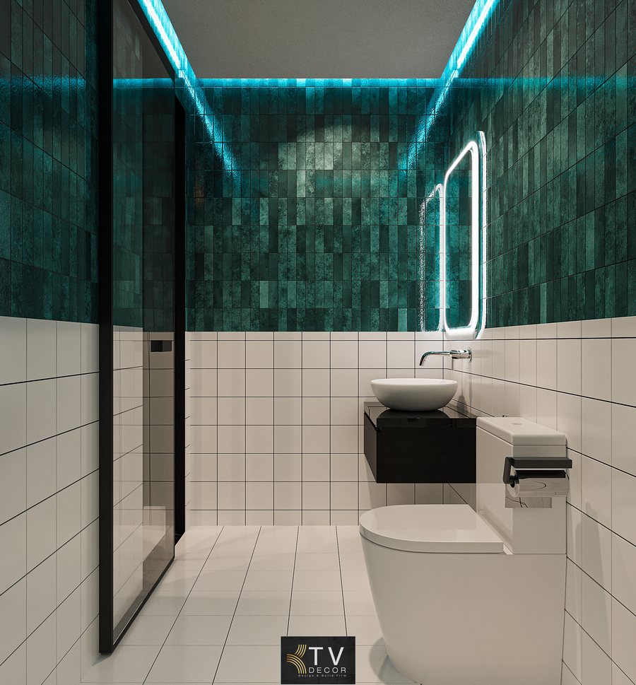 🔹 Nội thất nổi bật trong không gian Bồn tắm đặt trong phòng ngủ – nâng trải nghiệm thư giãn, đặc biệt phù hợp phòng couple.