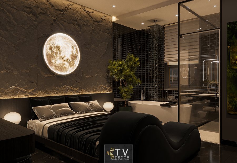 H1: Thiết Kế Thi Công Phòng Khách Sạn Chủ Đề Tình Yêu – Moonlight Romantic Suite