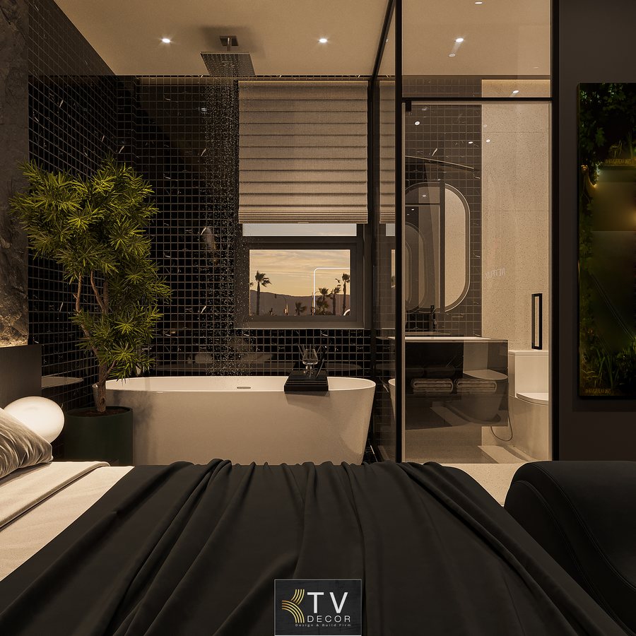 H2: Mẫu thiết kế nội thất phòng khách sạn tình yêu phong cách Luxury Art – Chủ đề Ánh Trăng Lãng Mạn 