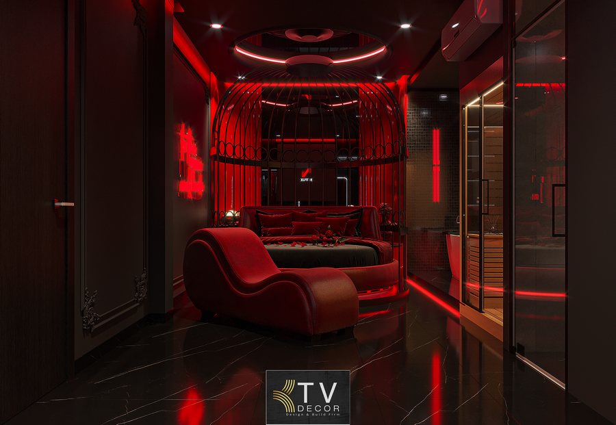 Thiết kế nội thất phòng khách sạn chủ đề lãng mạn Fantasy Dark Luxury – Đẳng cấp, cá tính & thu hút khách trẻ 