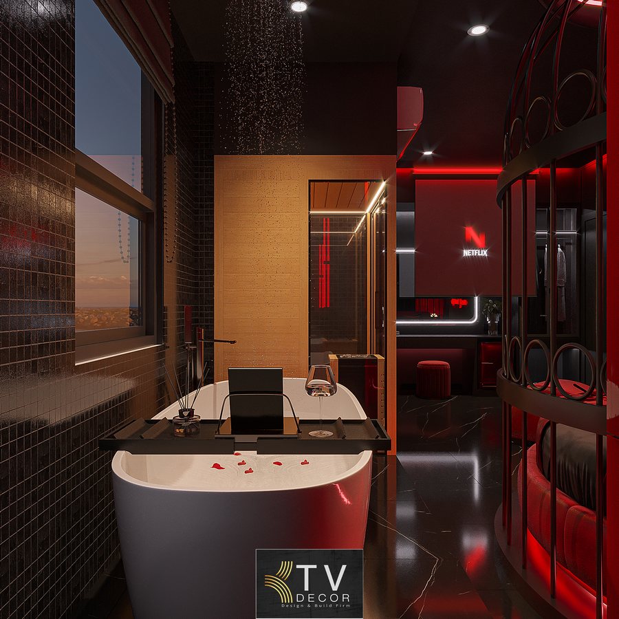 Phòng dành cho khách trẻ thích trải nghiệm mới lạ, hiện đại, mang cảm hứng nghệ thuật mạnh mẽ. 