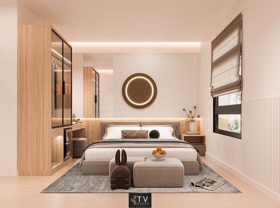 H1 – Thiết Kế Thi Công Nội Thất Phòng Khách Sạn Tình Yêu Lãng Mạn – Không Gian Màu Sáng Tự Nhiên Sang Trọng 