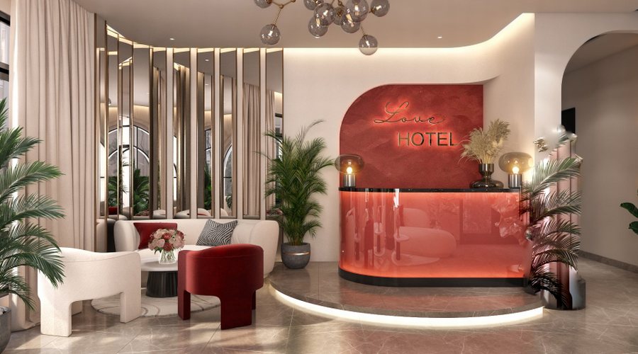 Thiết kế thi công nội thất sảnh khách sạn hiện đại – Sang trọng, thu hút khách ngay từ ấn tượng đầu tiên