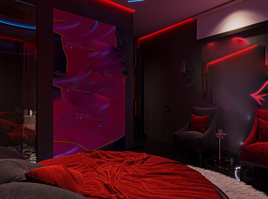 Thiết Kế Nội Thất Phòng Love Hotel – Không Gian Lãng Mạn, Riêng Tư & Đầy Cảm Xúc 