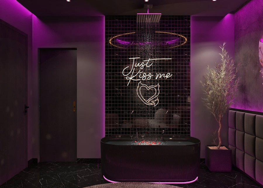 Ý Tưởng Thiết Kế Phòng Ngủ Khách Sạn Tình Nhân Với Ánh Sáng Nghệ Thuật 