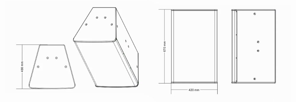 DARE HA16 Loa Array Hướng Ngang – 15” Passive Horizontal Array – 1000W 128db 8
