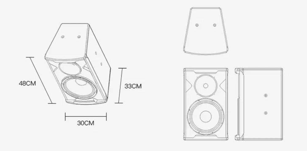 Loa Đa Hướng F910/F910A – Âm thanh mạnh mẽ, góc phủ rộng, chuẩn Bar & Club. 5