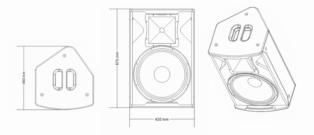 Loa Monitor M15/M15A – 02 Phiên Bản Linh Hoạt, Âm Thanh Sân Khấu Chuẩn Quốc Tế 4