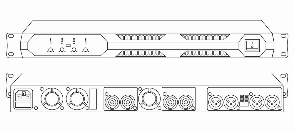 Cục Đẩy Công Suất D6B – 3+1 Kênh DSP Bảo Vệ Toàn Diện, Âm Thanh Chuyên Nghiệp Cho Bar, Club & Karaoke 4