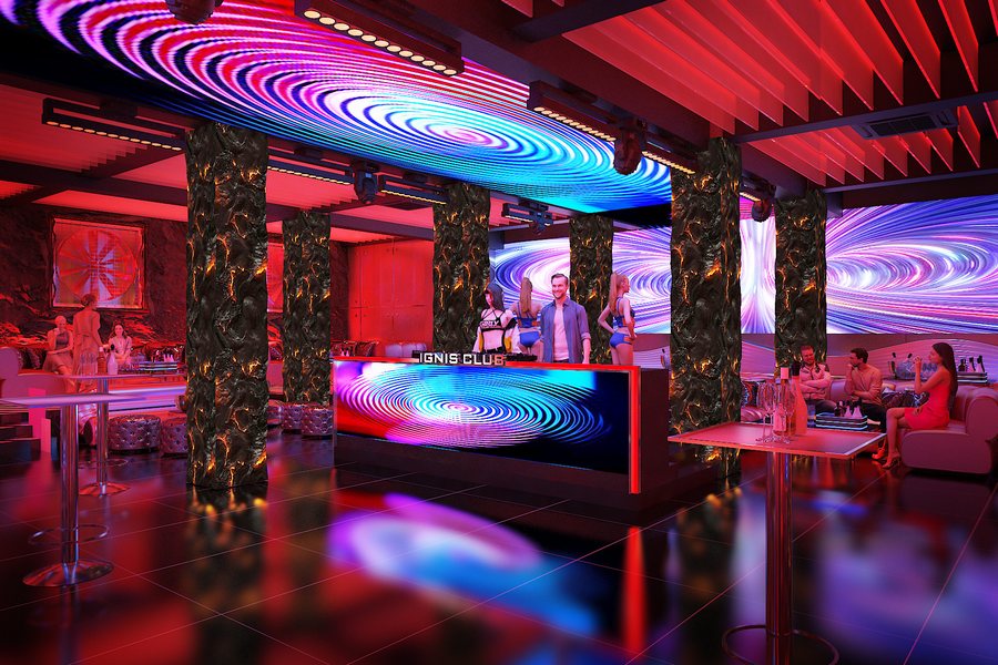 Thiết kế thi công Bar Club tại TP.HCM với không gian ánh sáng LED sống động, phong cách hiện đại chuẩn nightlife 