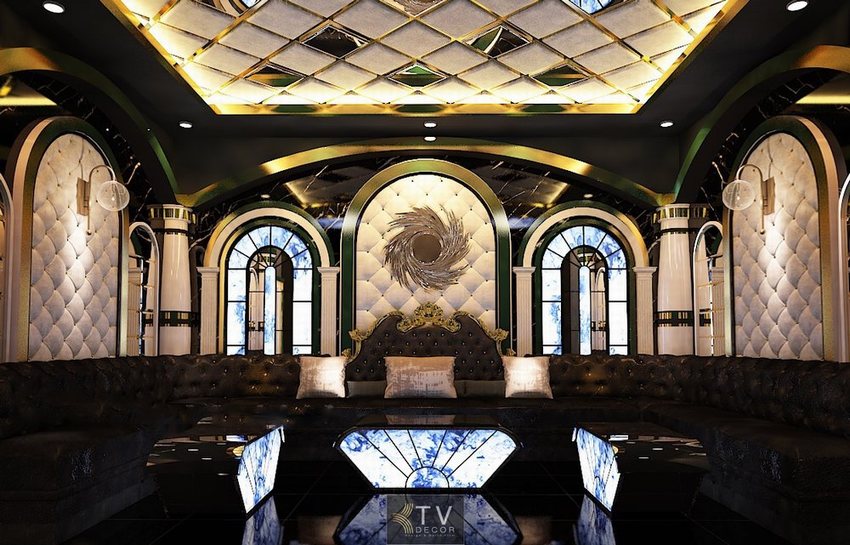Thiết kế KTV ROOM phong cách hoàng gia tại Cà Mau