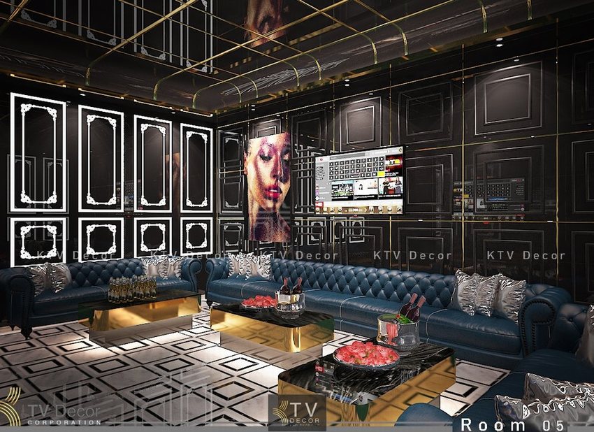 Thiết kế và thi công KTV ROOM theo mô hình bar club