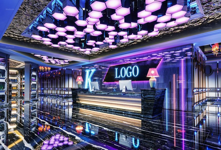 Thiết kế thi công karaoke tại Đà Lạt Lâm Đồng với sảnh lễ tân sang trọng, ánh sáng LED và vật liệu marble cao cấp 