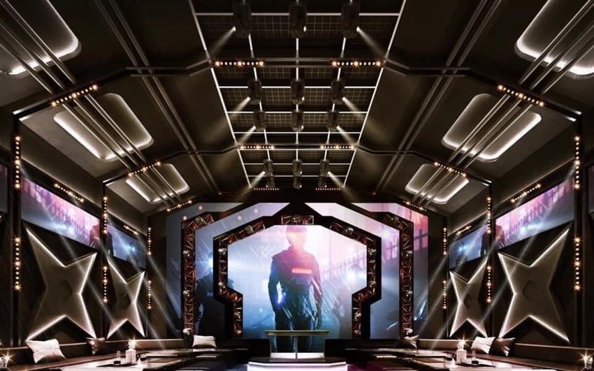Mẫu phòng KTV vách led hiện đại Đà Nẵng Setup quán karaoke chuyên nghiệp tại Đà Nẵng