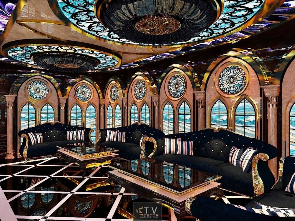Phòng karaoke tân cổ điển sang trọng với thiết kế đẳng cấp bởi KTV DECOR Nội thất karaoke Neo-Classical Luxury cao cấp, tinh tế và ấn tượng