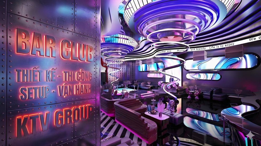 Thiết Kế – Thi Công – Setup – Vận Hành Bar Club Trọn Gói | KTV GROUP 