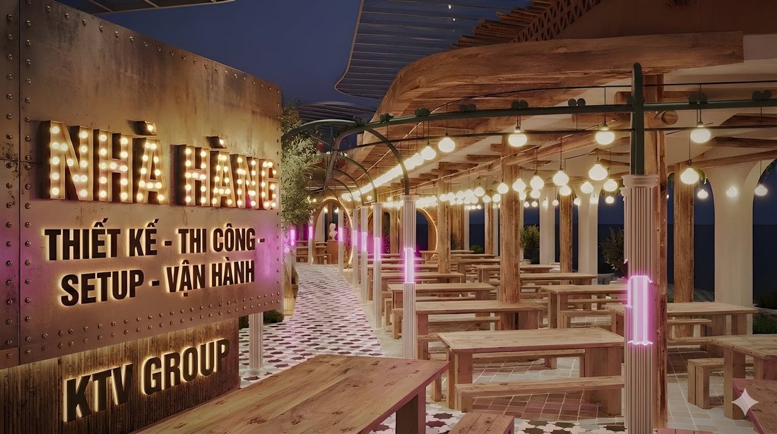 Thiết Kế – Thi Công – Setup – Vận Hành Nhà Hàng Beer Garden Trọn Gói | KTV GROUP 