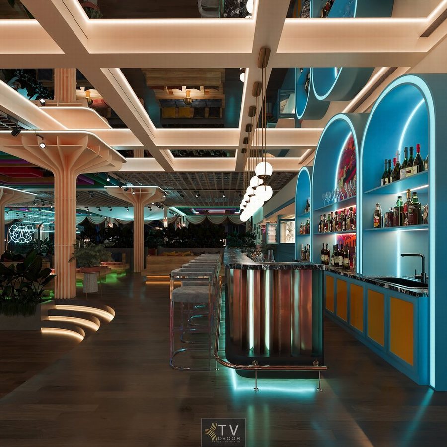 Mô hình Bar – Lounge ngoài trời với cây cọ nhiệt đới.  Không gian giải trí Beach Club ven biển với tranh tường nghệ thuật.  Thiết kế thi công Beach Club ngoài trời đẳng cấp.  Mô hình Beach Club – Bar Lounge ven biển phong cách độc đáo. 