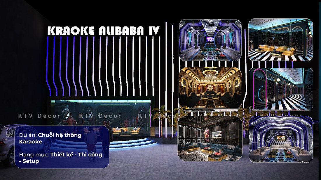 KTV GROUP đối tác tin cậy trong thiết kế thi công Karaoke Bar Lounge Nhà hàng Khách sạn 