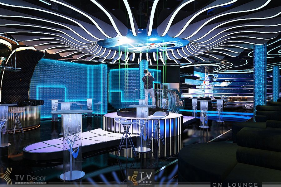 Dự án thi công lounge bar trọn gói phong cách hiện đại do KTV Group đảm nhiệm Thiết kế lounge bar sử dụng công nghệ ánh sáng thông minh và vật liệu cao cấp Không gian giải trí cao cấp với thiết kế nội thất lounge bar đẳng cấp từ KTV Group