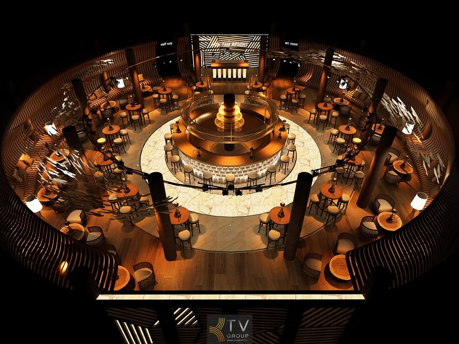 Thiết kế nội thất Bar Lounge Club phong cách sang trọng – Dự án đẳng cấp do KTV Group thiết kế và thi công trọn gói