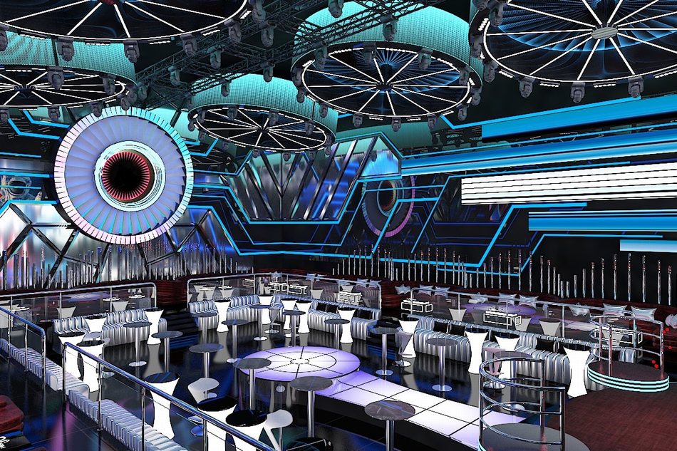 Mẫu thiết kế Bar Club cao cấp theo concept vũ trụ ấn tượng 