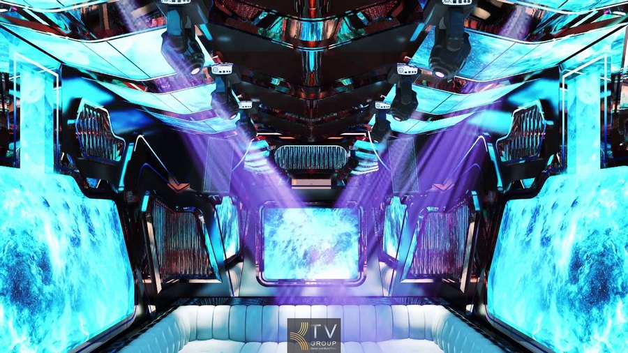 Mẫu thiết kế karaoke tương lai với kiến trúc ánh sáng đa lớp độc bản – KTV GROUP