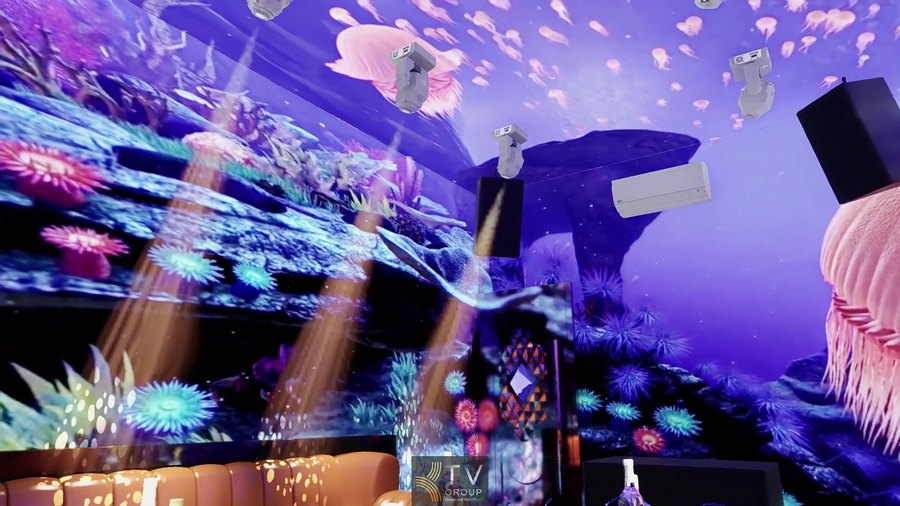 Không gian karaoke 5D 6D với Led Mapping sống động – hiệu ứng đa chiều đẳng cấp tại TP. Hồ Chí Minh, thiết kế độc đáo bởi KTV GROUP.