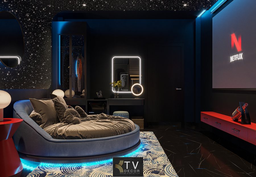 Phòng ngủ khách sạn thiết kế phong cách luxury tinh giản