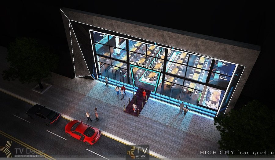 Nhà hàng phong cách sôi động mang đậm tinh thần nightlife city 