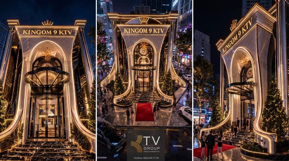 Mẫu phòng karaoke phong cách Luxury hiện đại KTV GROUP