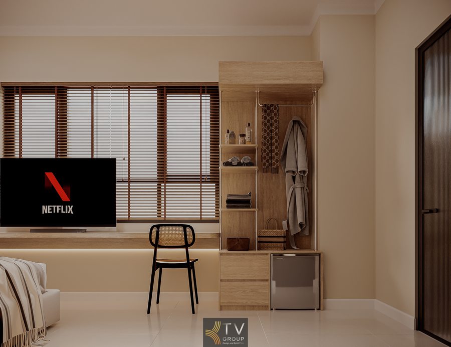 phòng ngủ khách sạn thiết kế tinh gọn với giường trung tâm và bố cục khoa học dễ sử dụng không gian khách sạn tối giản với nội thất liền khối giúp tối ưu diện tích và tăng tính thẩm mỹ thiết kế phòng khách sạn nhỏ đẹp với ánh sáng hài hòa và màu sắc nhẹ nhàng tạo cảm giác rộng rãi phòng khách sạn phong cách hiện đại với bố trí nội thất tiện nghi phù hợp nhiều đối tượng khách hàng