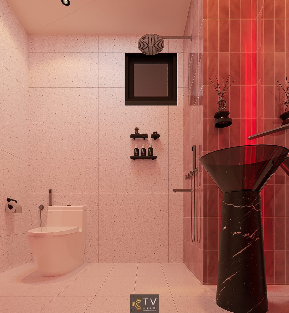 Thiết kế phòng khách sạn Romantic Pink với giường bo cong, ánh sáng ấm và nội thất mềm mại tạo không gian nghỉ dưỡng độc đáo, thu hút khách trẻ 