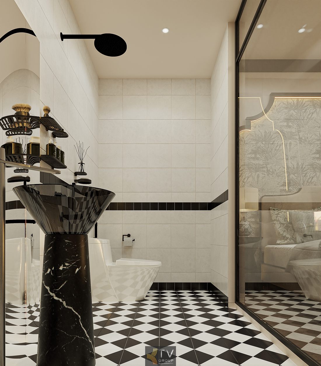 Phòng khách sạn hiện đại tông be nâu với giường lớn, ánh sáng ấm áp, thiết kế tinh tế, tối ưu không gian nghỉ ngơi riêng tư và thư giãn cao cấp