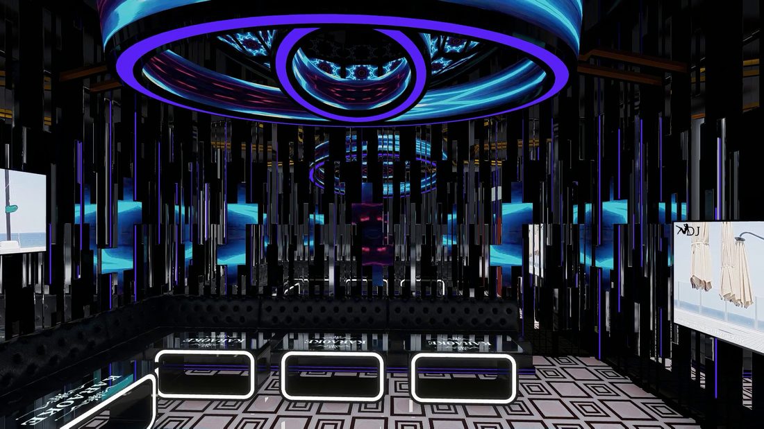 Phòng karaoke VIP sử dụng vật liệu cao cấp và hệ thống cách âm tiêu chuẩn Thiết kế nội thất phòng karaoke VIP hiện đại kết hợp công nghệ ánh sáng