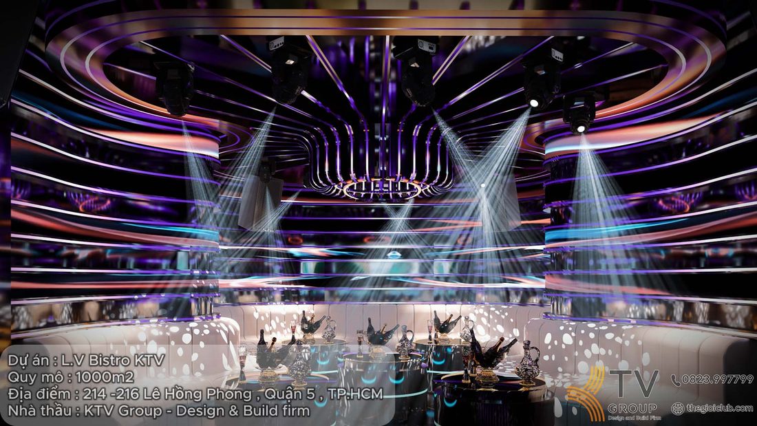 Dự án thiết kế thi công karaoke cao cấp do KTV Group thực hiện