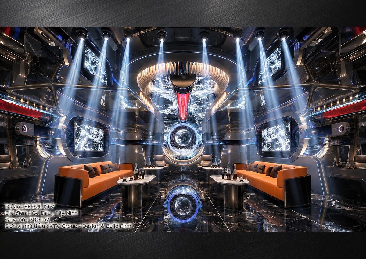 Thiết kế thi công trọn gói nhà hàng Bar Lounge và khu giải trí hiện đại tại TP.HCM KTV Group tư vấn thiết kế mặt bằng và thi công mô hình Nightlife tại TP.HCM