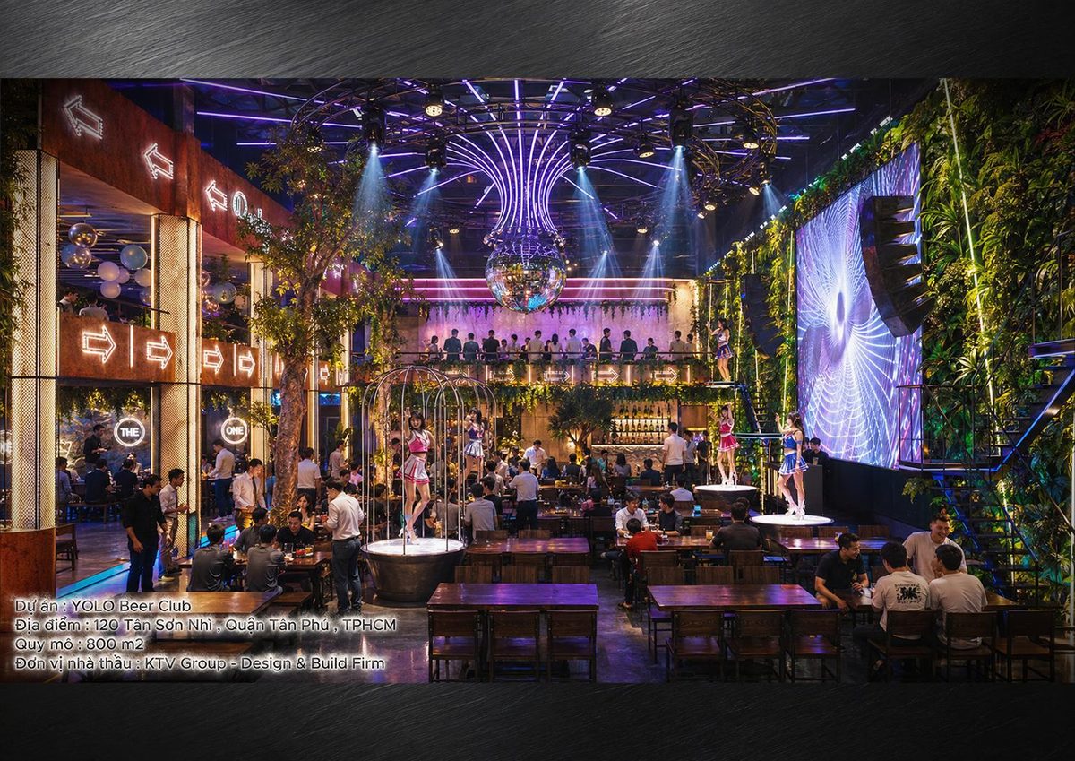 KTV Group cung cấp giải pháp kiến tạo không gian Bar Club Lounge KTV tại TP.HCM