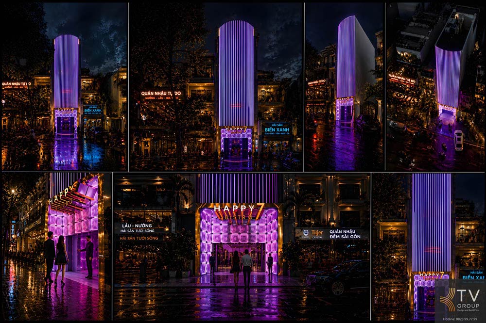 Thiết kế karaoke tối ưu ánh sáng và không gian, tạo điểm check-in đẹp, giúp khách hàng dễ dàng chia sẻ và quảng bá thương hiệu.