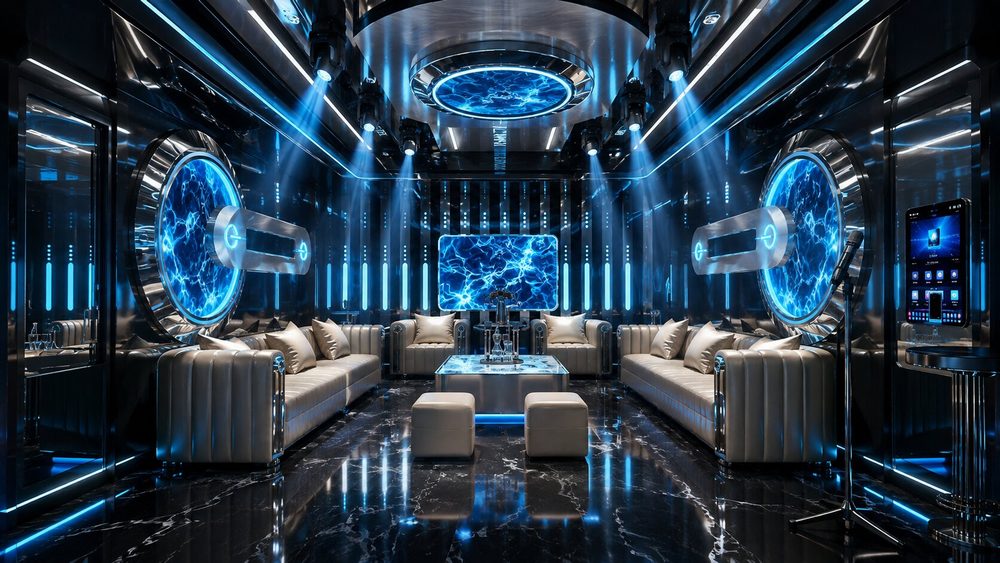 Mẫu phòng Karaoke VIP đẹp, hiện đại, phù hợp mô hình kinh doanh giải trí cao cấp.