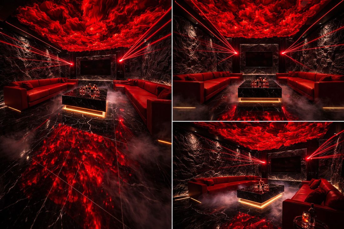 Mẫu phòng karaoke KTV VIP phong cách công nghệ cao 