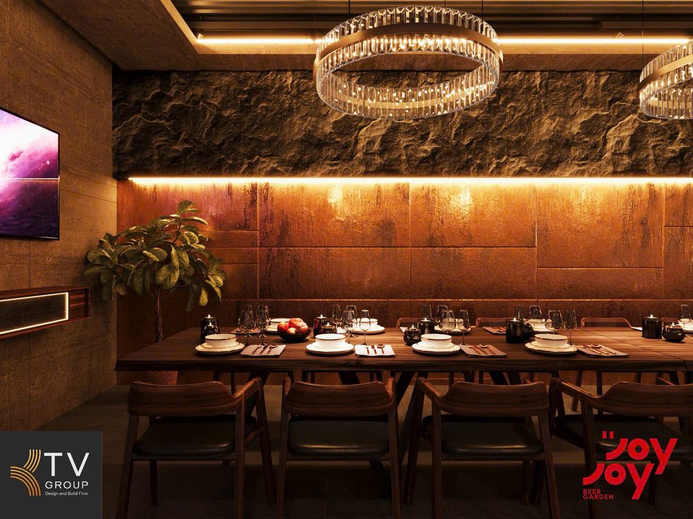 Phòng VIP Beer Club thiết kế phong cách Industrial ấm cúng
