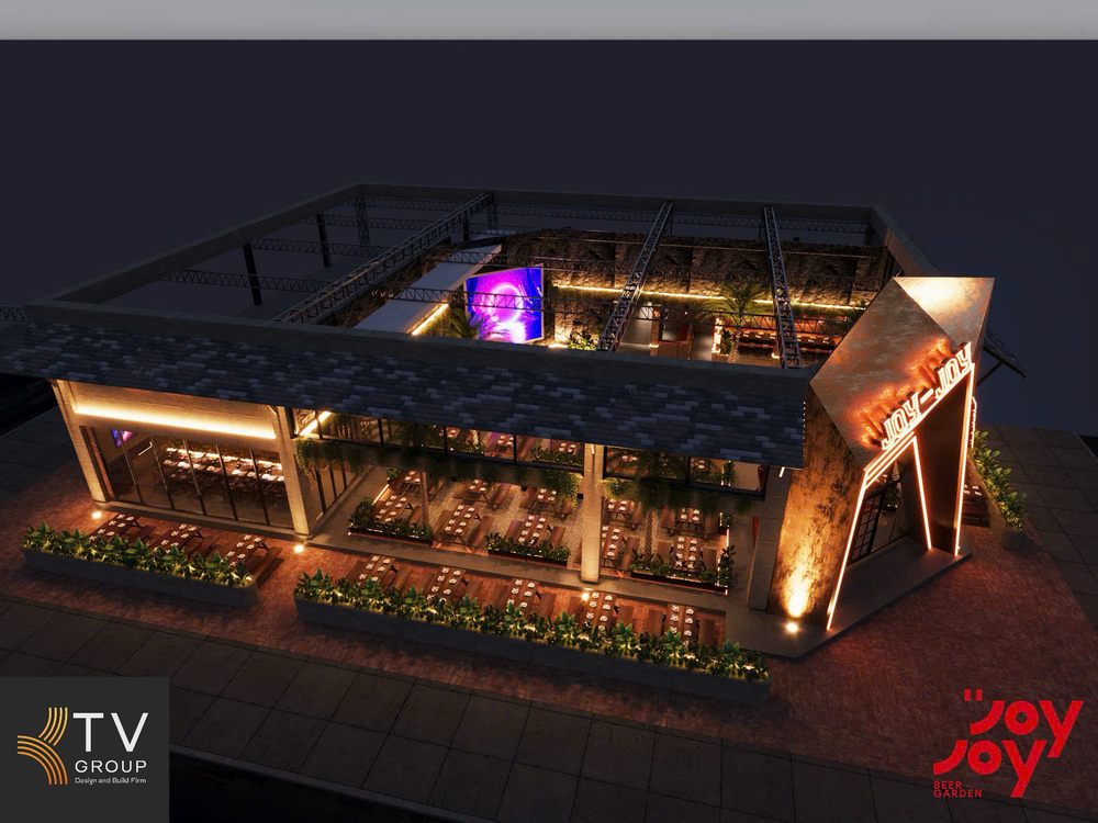 Thiết kế Beer Garden Quận 7 với không gian ngoài trời