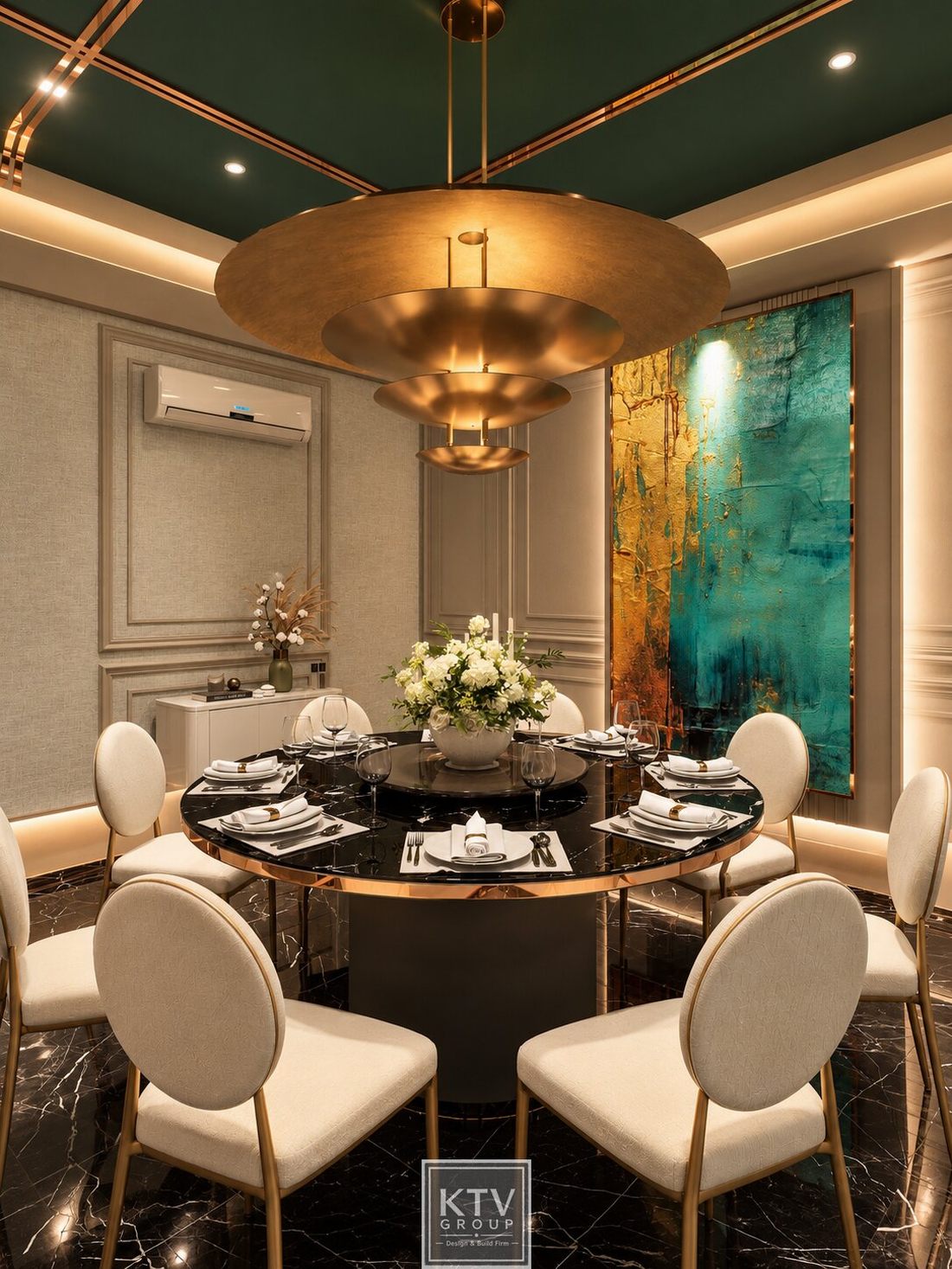 Thiết kế thi công không gian phòng VIP nhà hàng tại TP.HCM