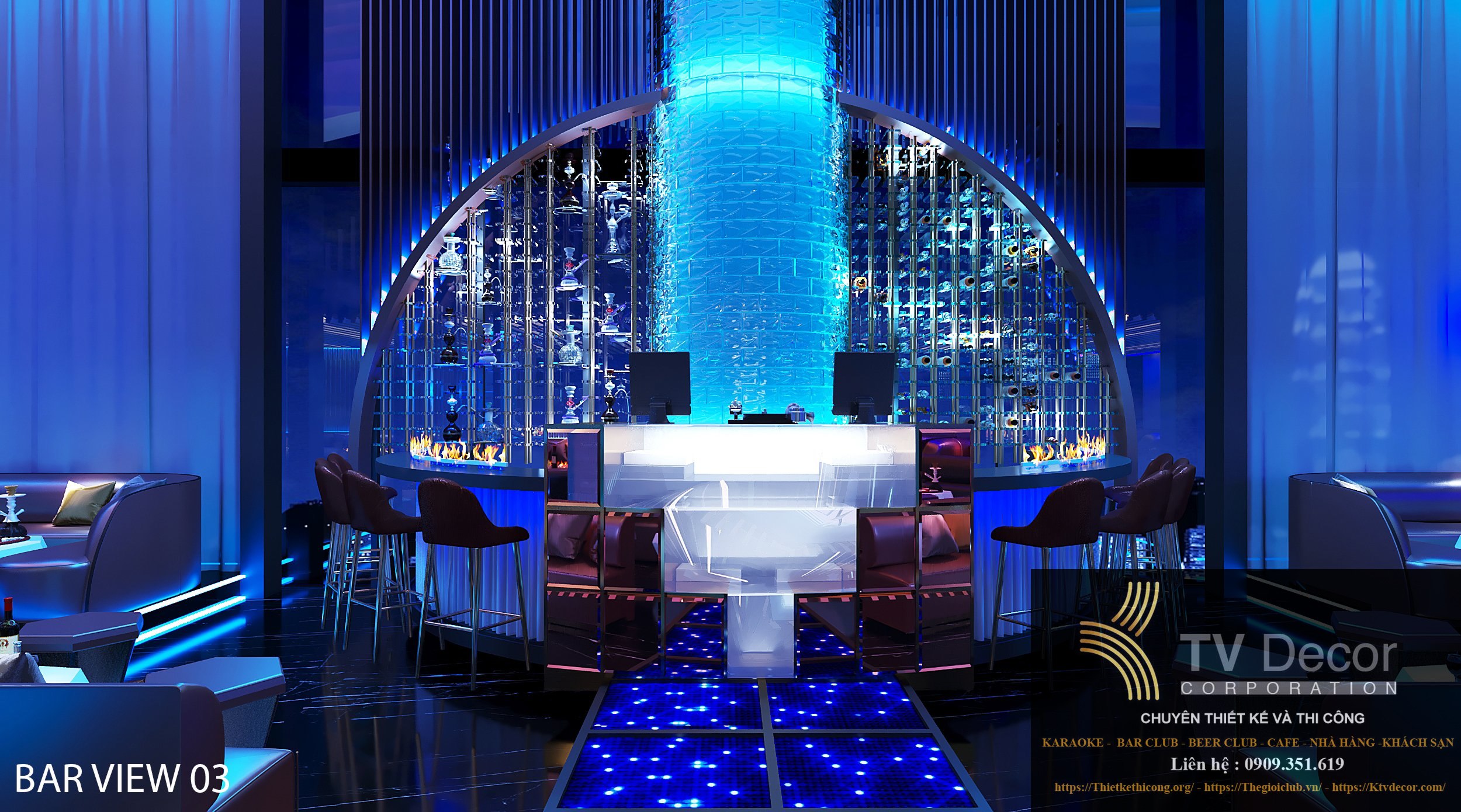 Thiết kế Lounge Bar Club tại TPHCM 6